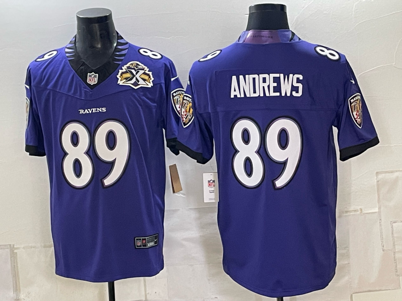 Men Baltimore Ravens #89 Andrews blue Nike 2026 NFL Jersey 091504